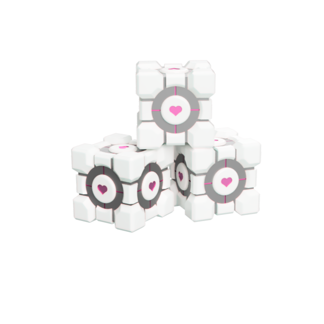 Miniatura 3 del modelo 3D companion cube