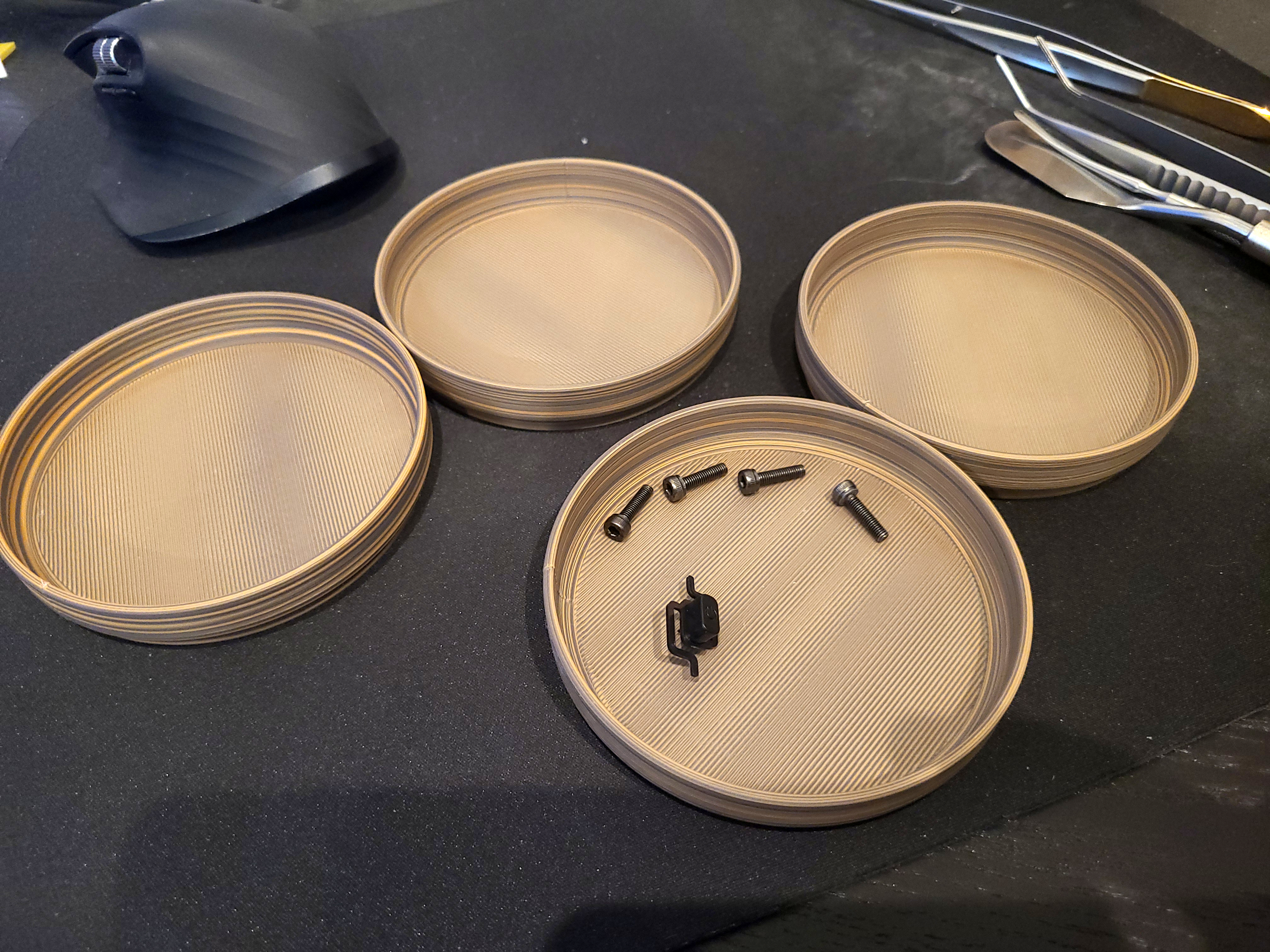 Stackable small bowl for board game pieces, small parts, etc (parametric)