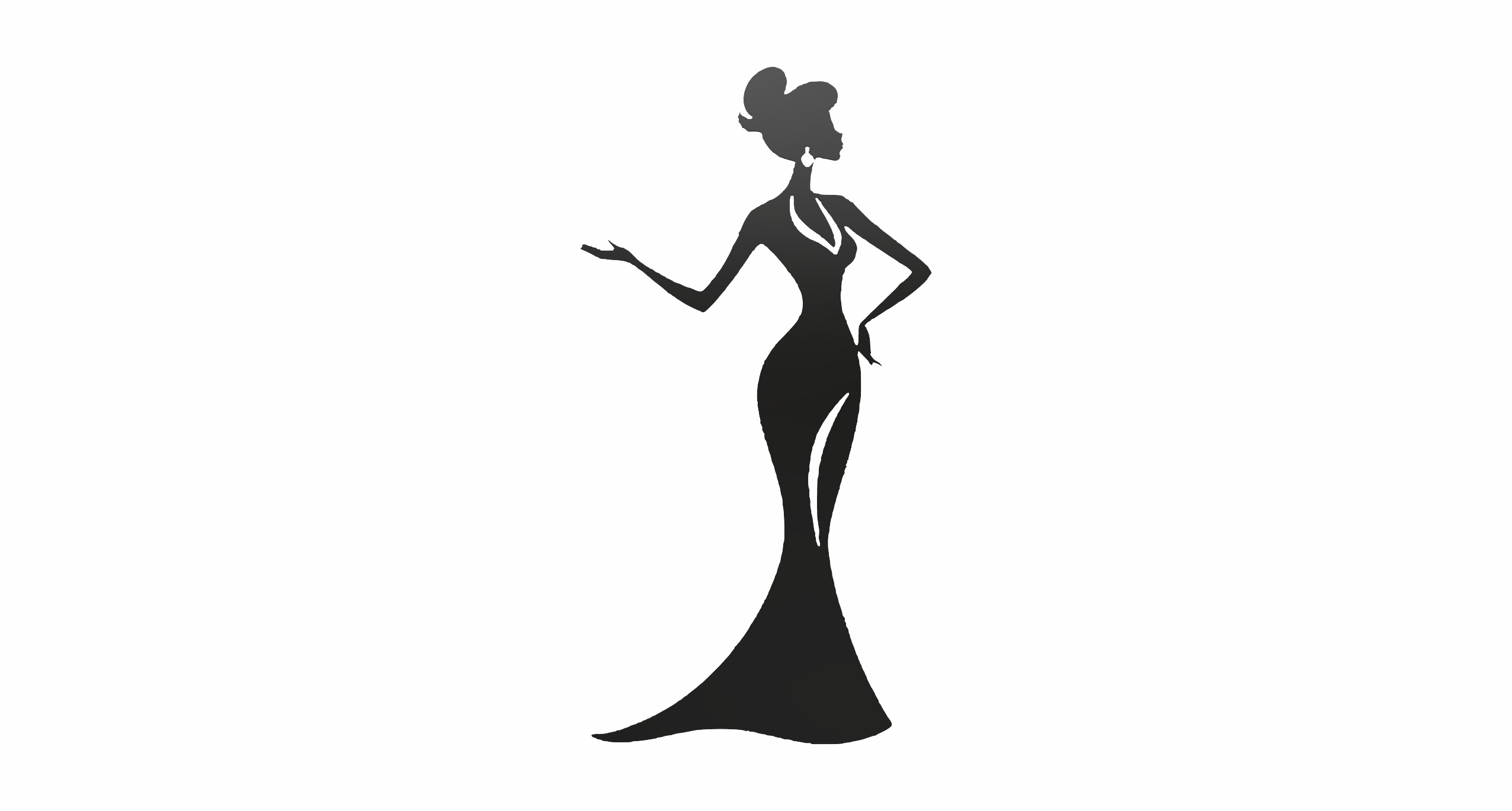 Elegance woman (silhouette)