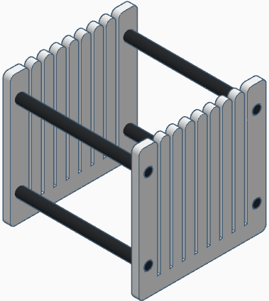 Minimalistic dupont cable organiser