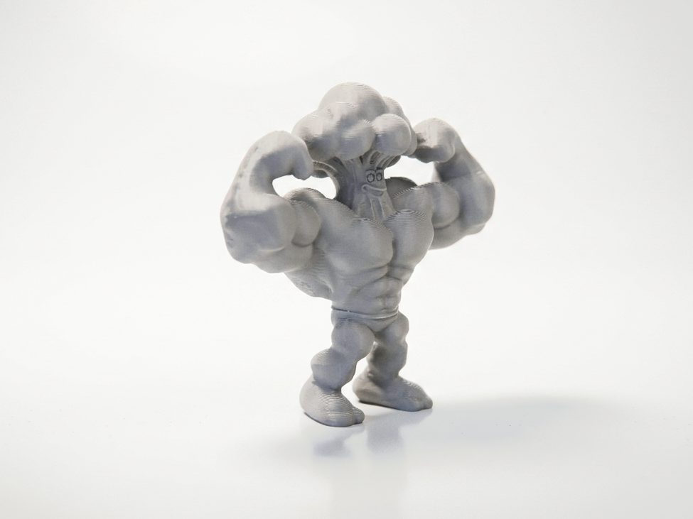 Broccoli Bodybuilder Figurine Novelty 3D Printable — miniatura 3