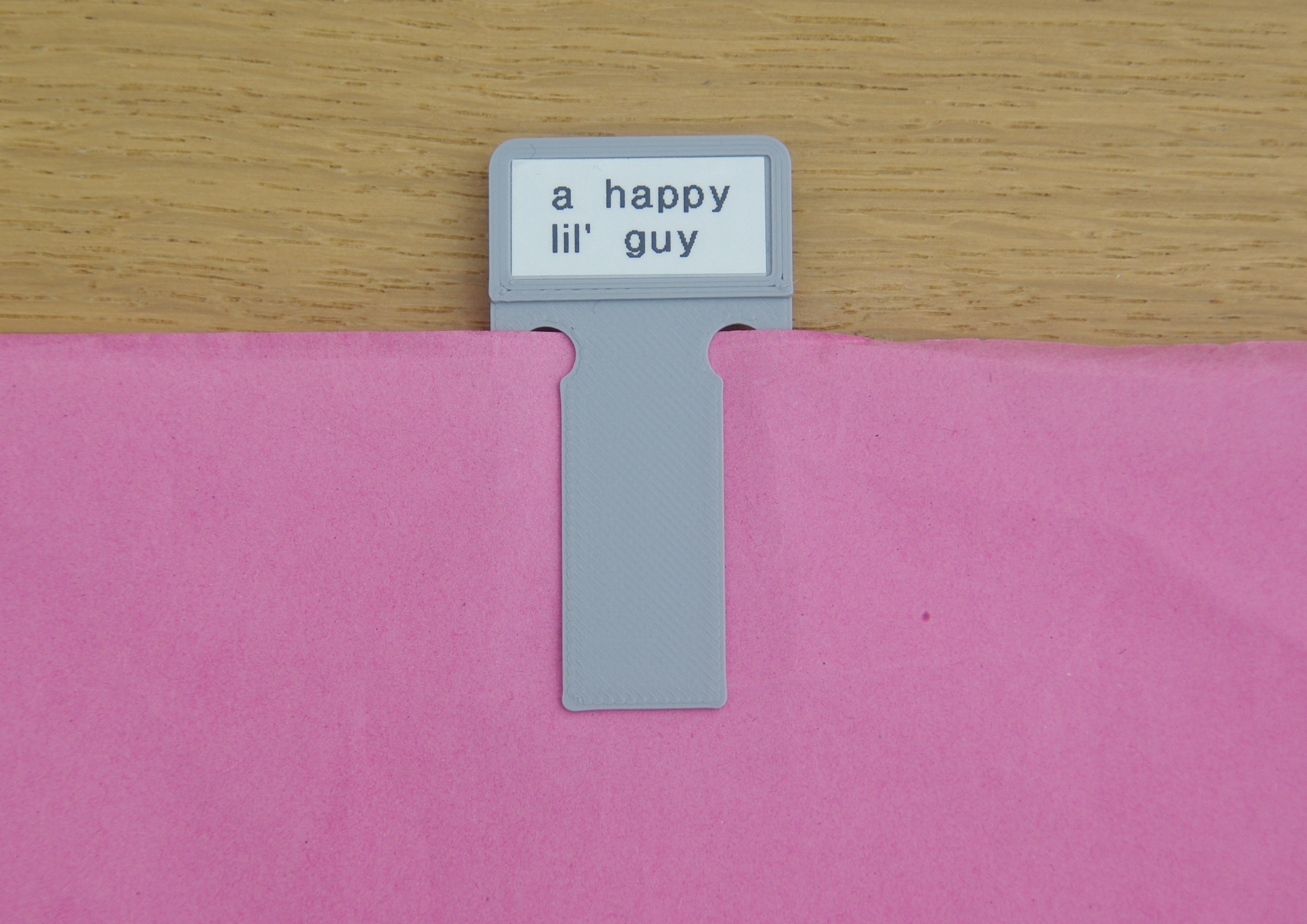 "a happy lil' guy" bookmark