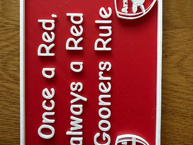 Arsenal FC Plaque