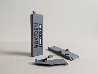 Bowden Speed Loader with FILAMENT GUIDE & LOGOS | REMIX