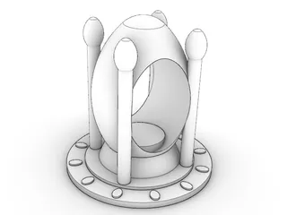 Egg Model Stand