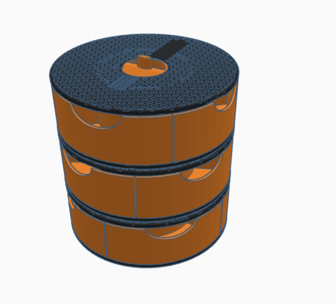 Miniatura 3 do modelo 3D Rotating stackable Prusament spool storage drawers
