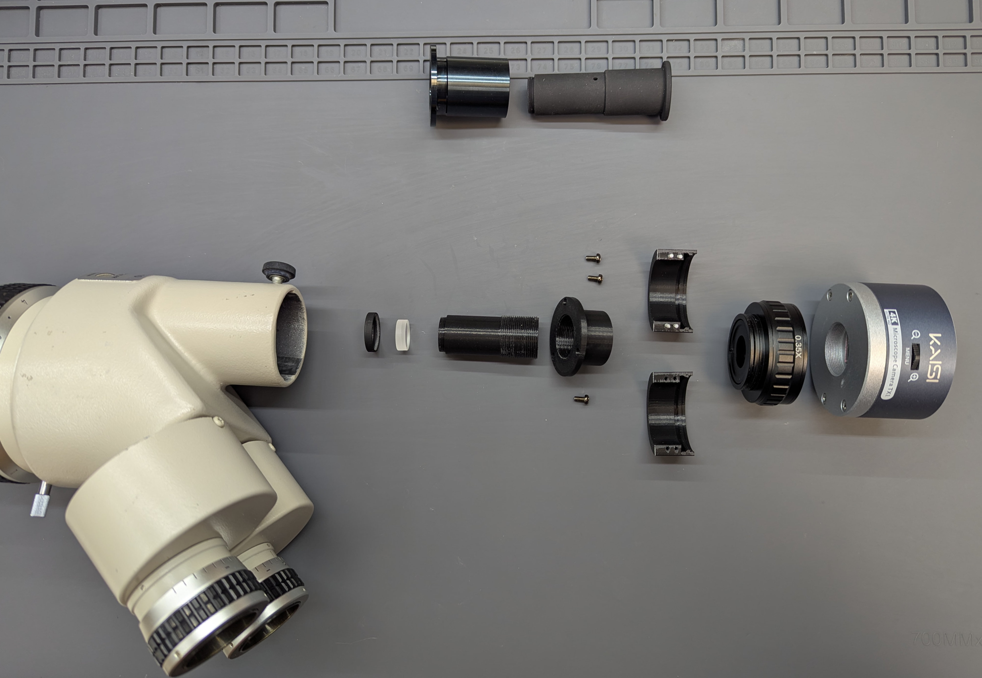 Nikon SMZ-10 microscope camera adapter