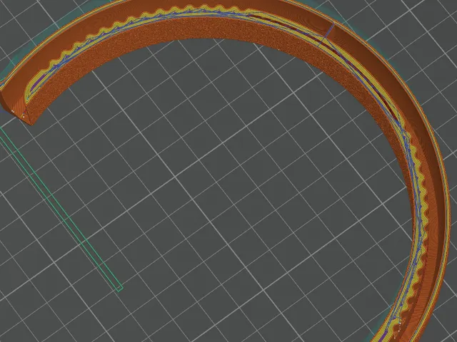 Capra Headband V3 extra large with Divider for Avoid Crossing Walls