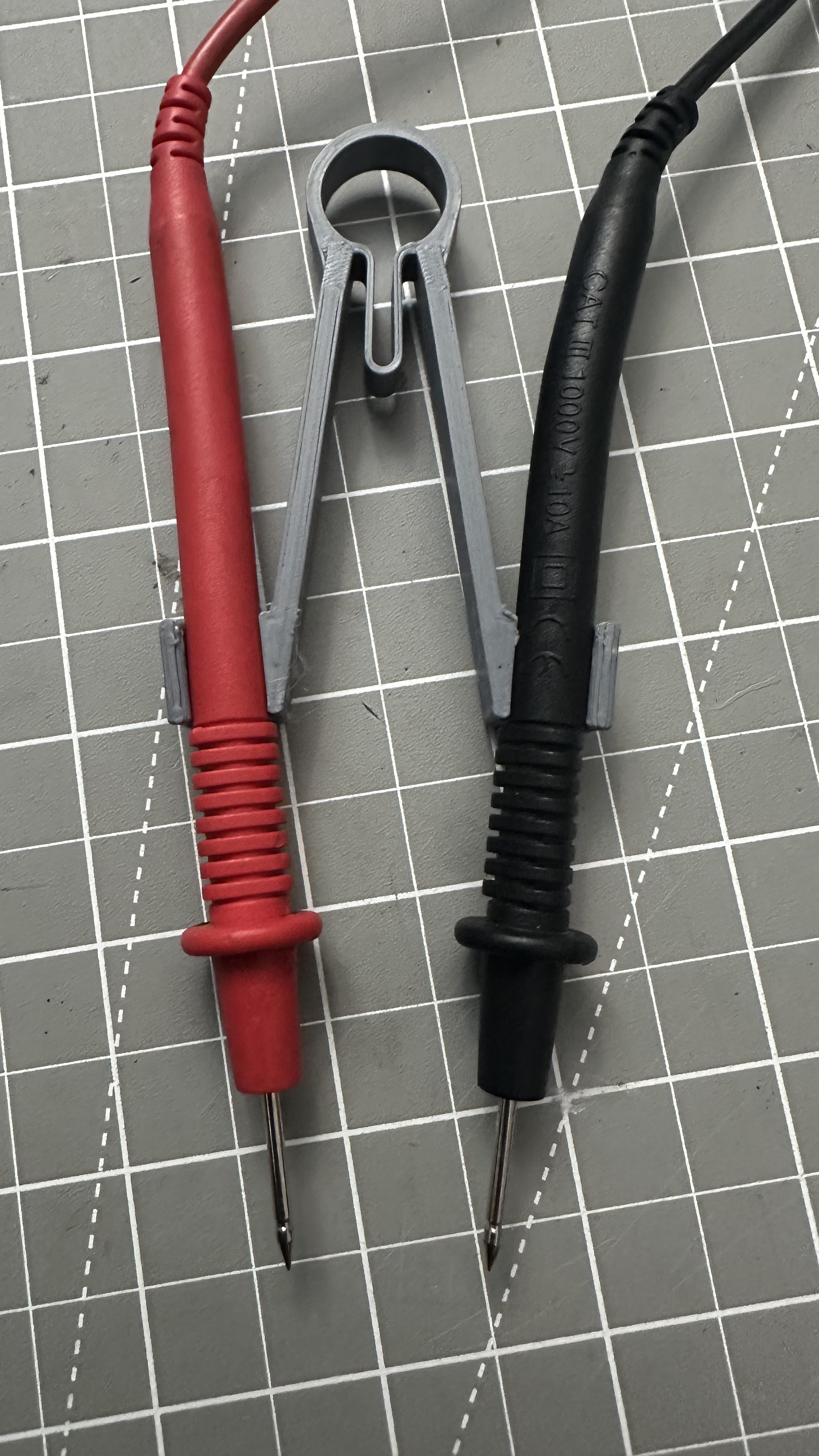 Multimeter probe tweezers 3D model thumbnail