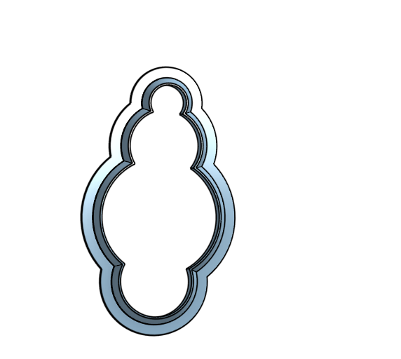 Miniatura 3 do modelo 3D Cloud cookie cutter