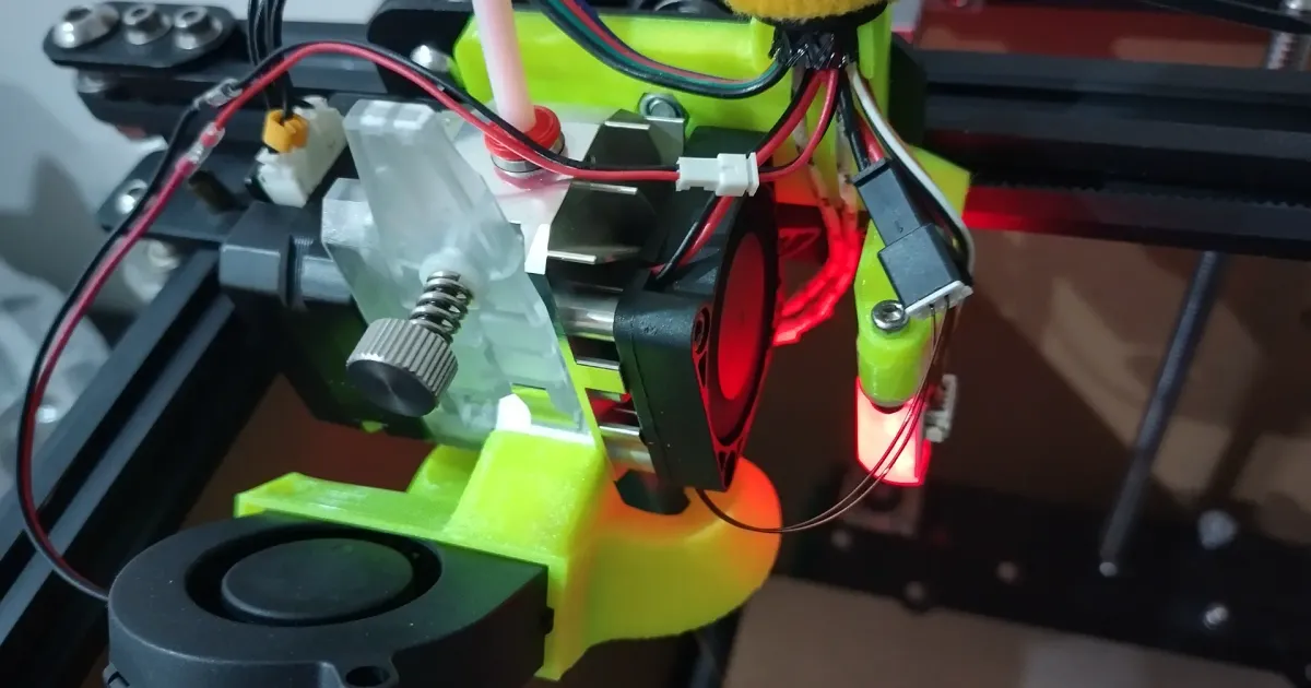 Ender 5 Mellow Wind extruder mount by IvanBayan | Download free STL model | Printables.com - 3D model önizlemesi