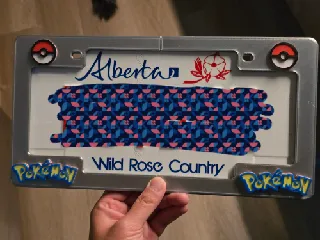Pokemon license plate frame
