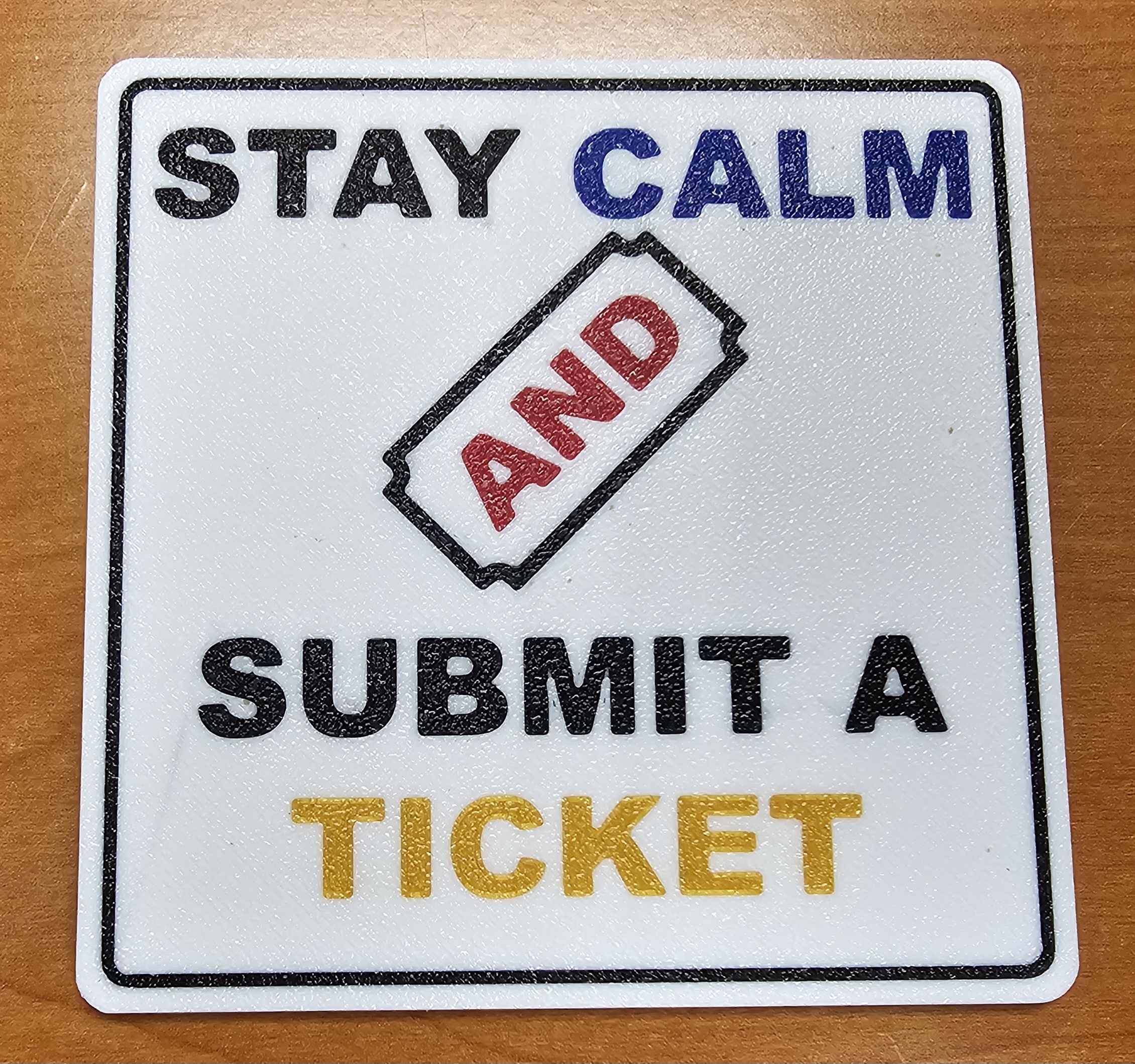 Stay Calm - coaster - mmu
