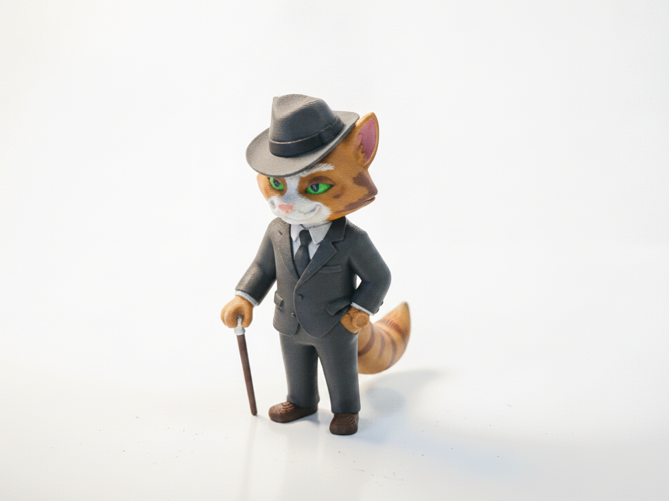 Dapper Fox Gentleman Figurine Animals 3D Printable