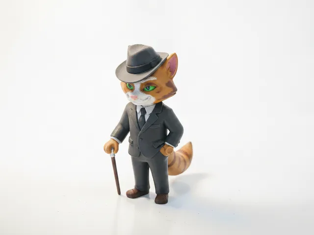 Dapper Fox Gentleman Figurine Animals 3D Printable