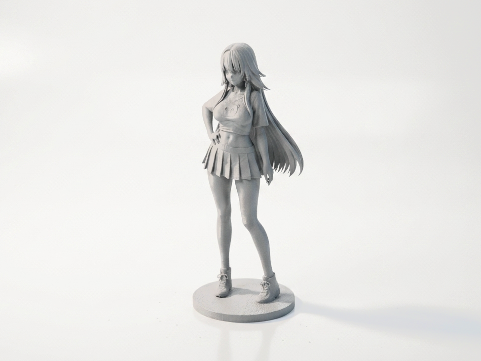 Anime Girl Figurine Manga Character 3D Printable