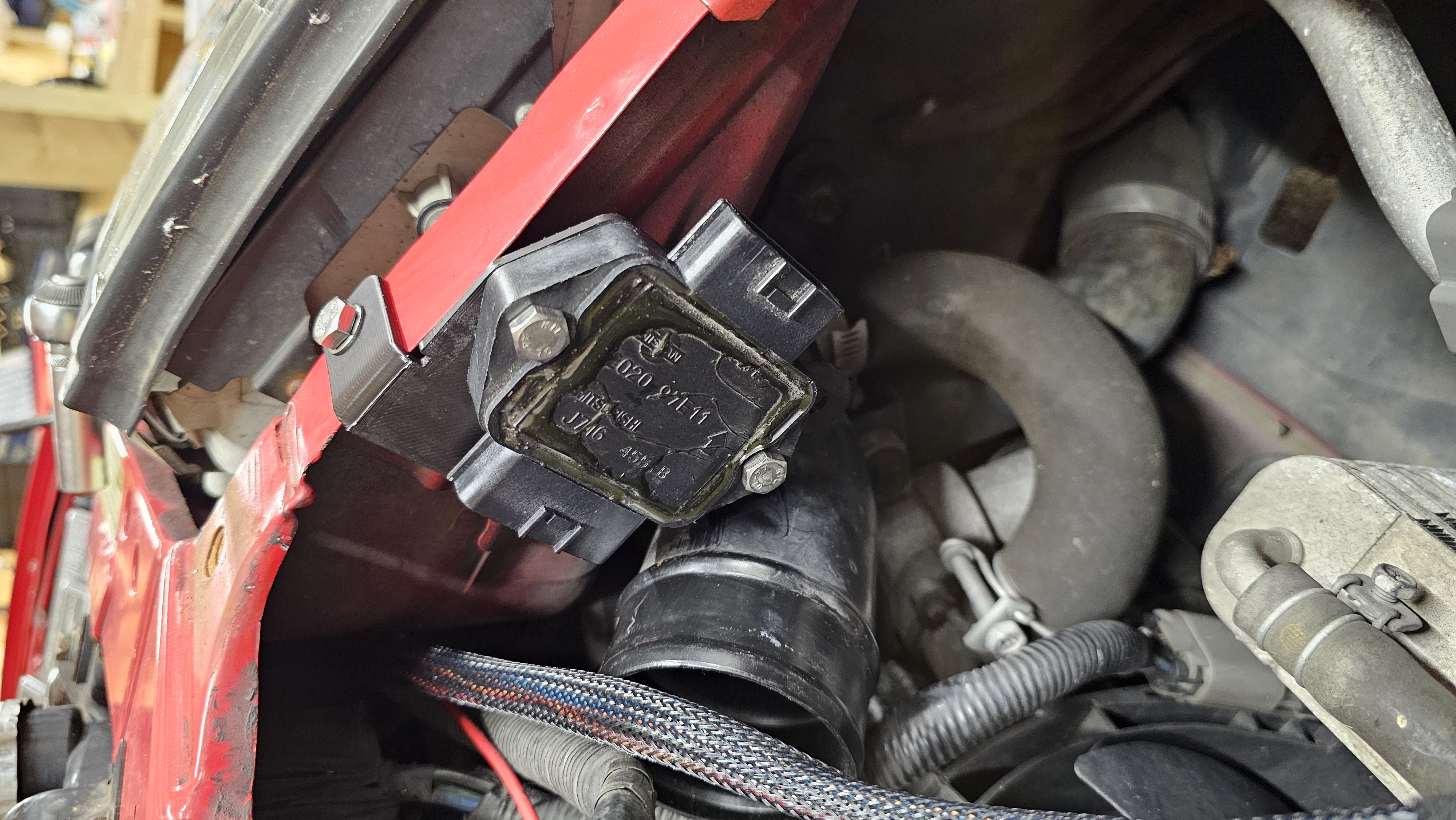 Nissan 300ZX PTU Relocation bracket
