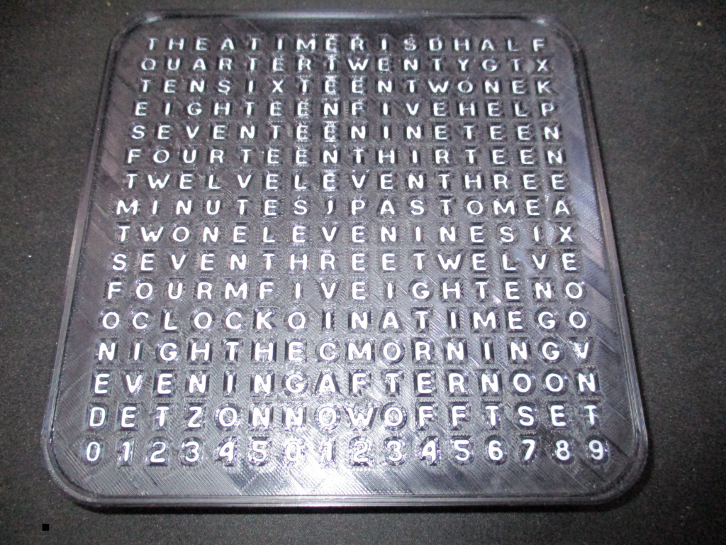 Miniatura 2 do modelo 3D Word Clock based on LED matrix