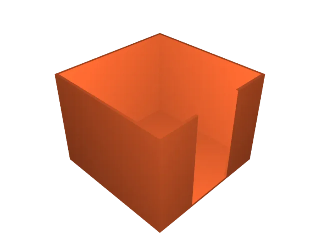 Box for sticky notes (50mm) by Womacka | Download free STL model |  