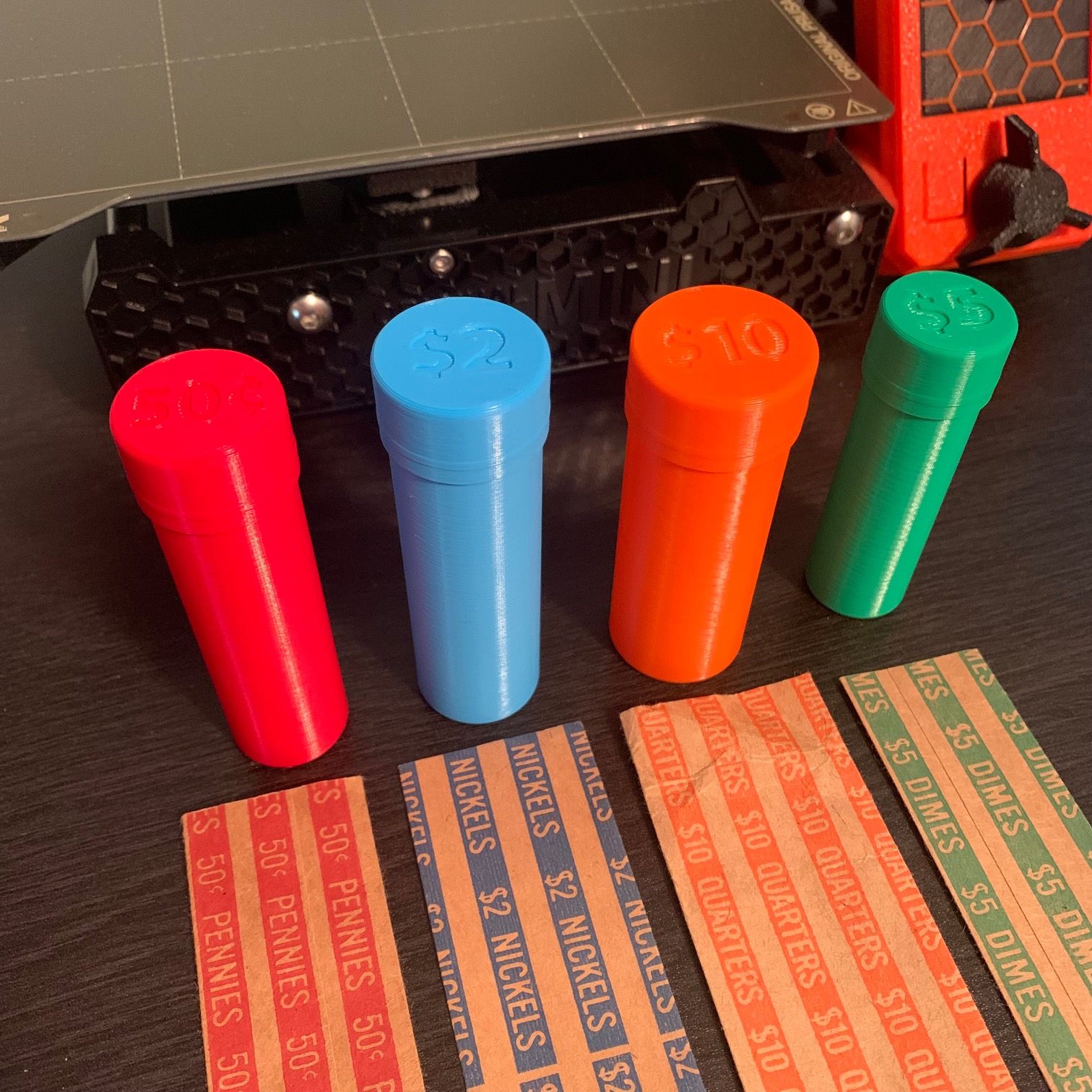 Simple US Coin Tubes by TperroneDesign Printables Store