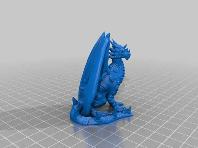 Jeweled Dragon Remix - Tabletop Miniature (FDM friendly)