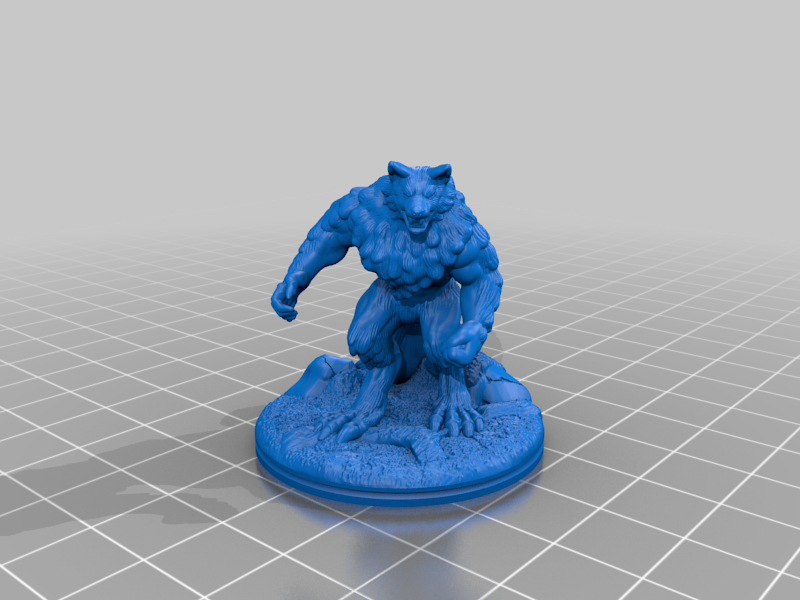  Werewolf Remix - Tabletop Miniature (FDM friendly)