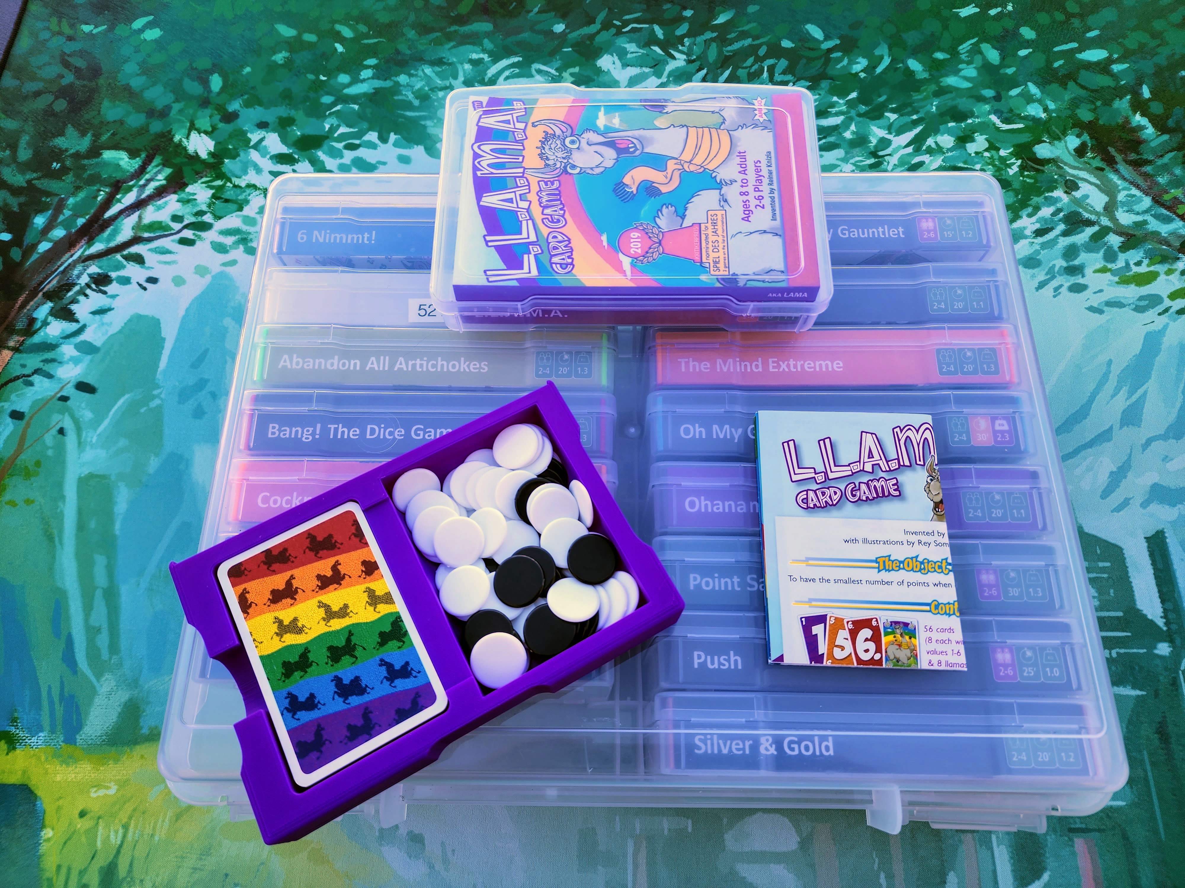 Llama - Take 5 - Photo Storage Board Game Insert Collection 3D model thumbnail