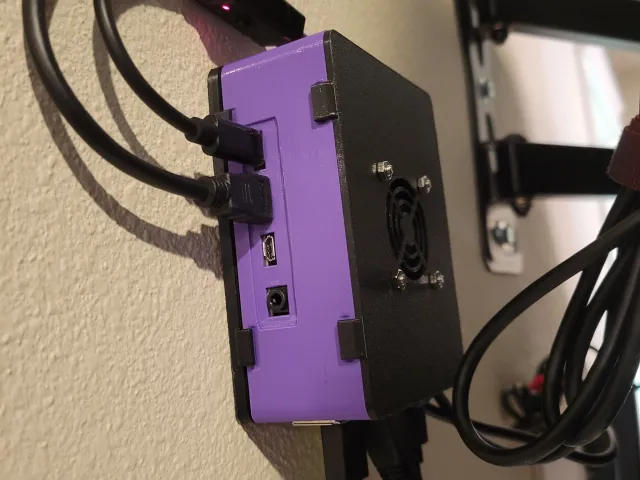 Raspberry Pi 4 Wall Mount Case with m.2 SSD Bay