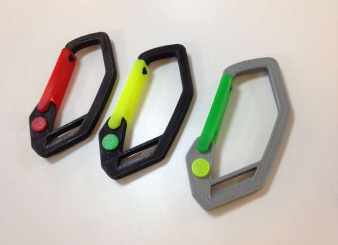 Strong Flex door Carabiner By Charlie1982 On thingiverse.
