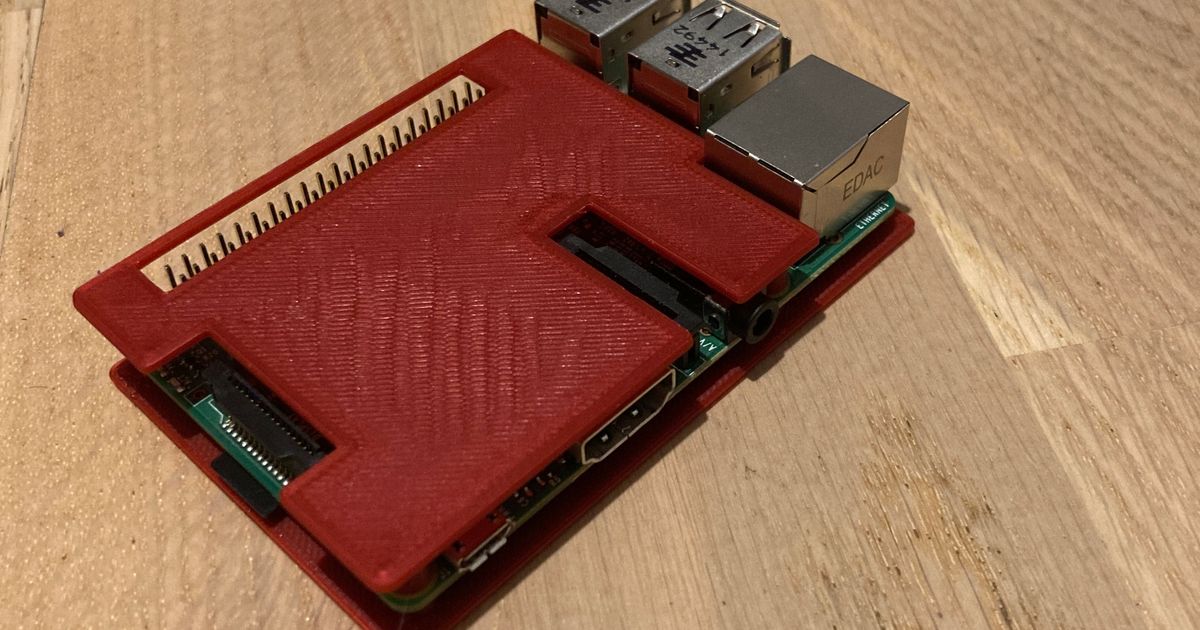 Minimal Raspberry Pi 2 Case by Flaad | Download free STL model ...