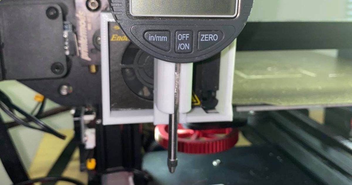 Direct Drive Dial Indicator mount Ender 3 by djjame Download free STL model