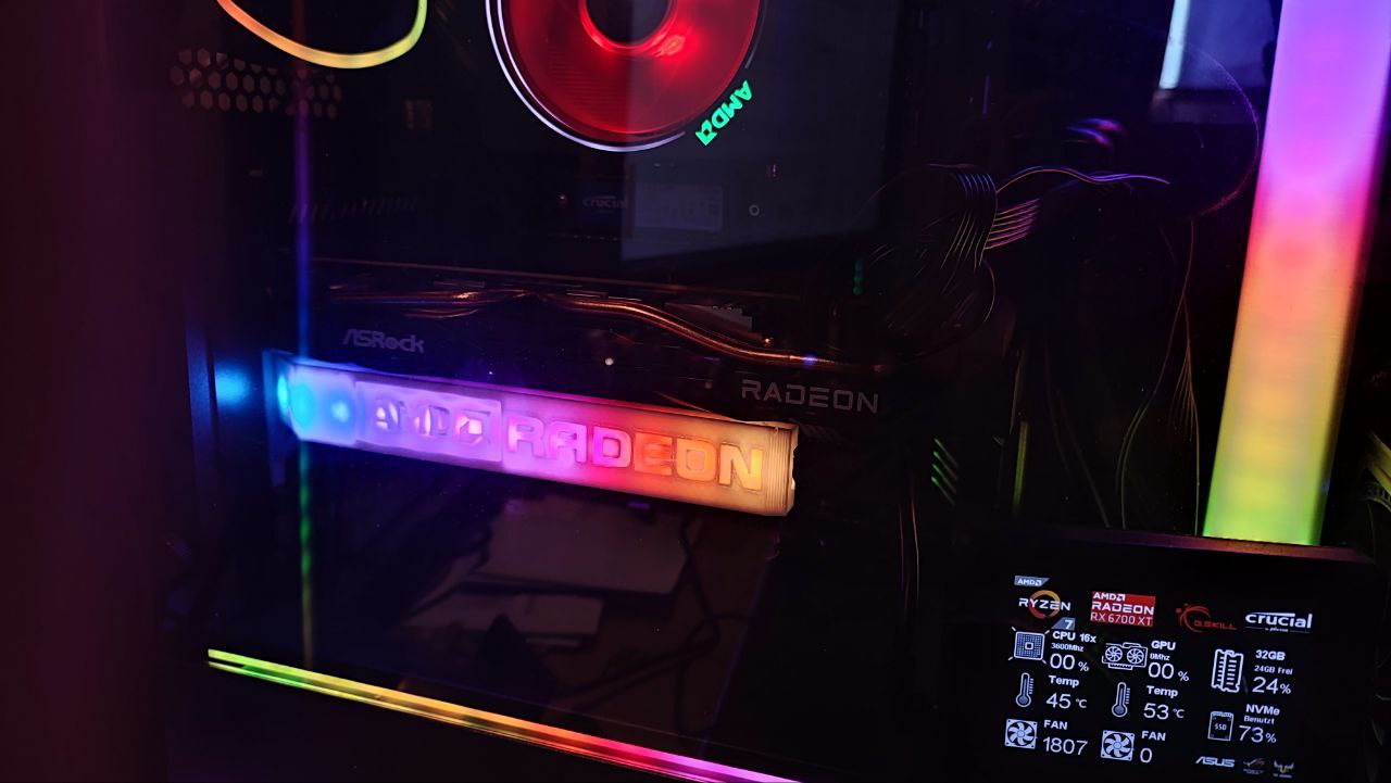 Miniatura 3 do modelo 3D GPU SUPPORT BRACKET - AMD Radeon ARGB Remix