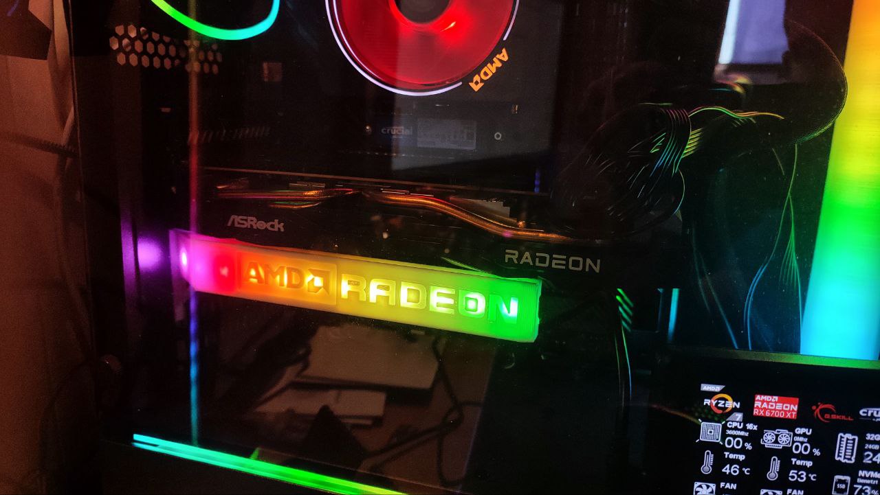 GPU SUPPORT BRACKET - AMD Radeon ARGB Remix