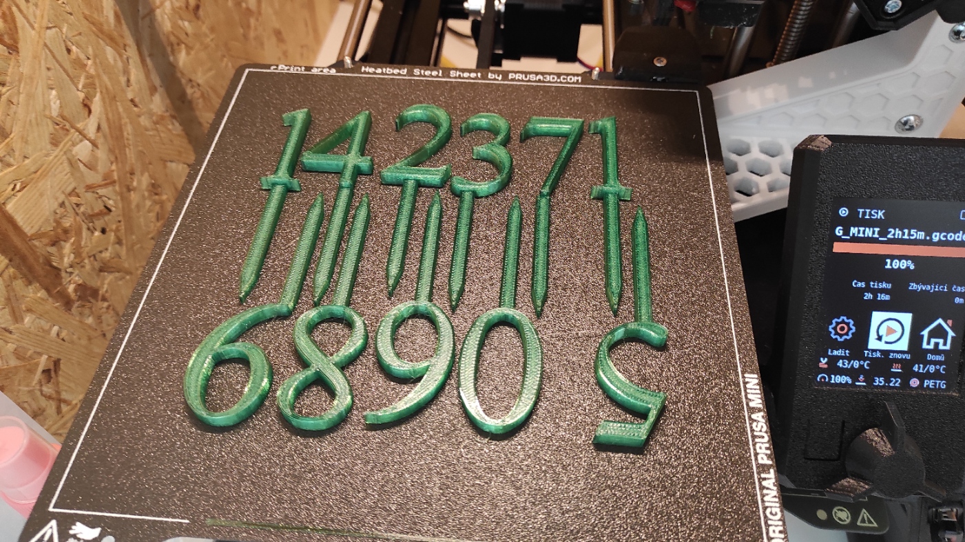 Marking the cake - numbers