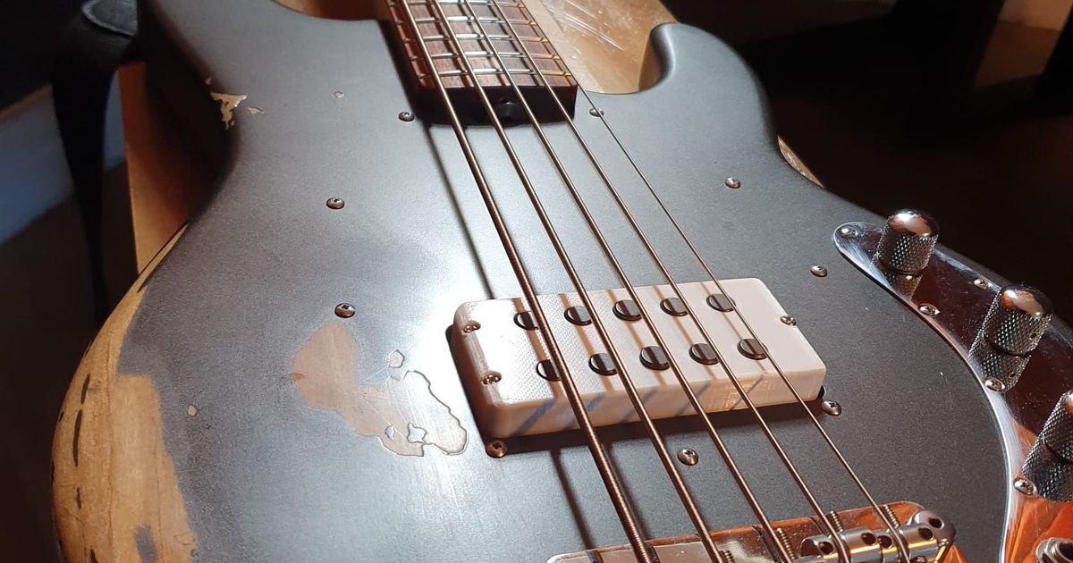Musicman 5 string bass pickup cover by PJCrowther Download free STL