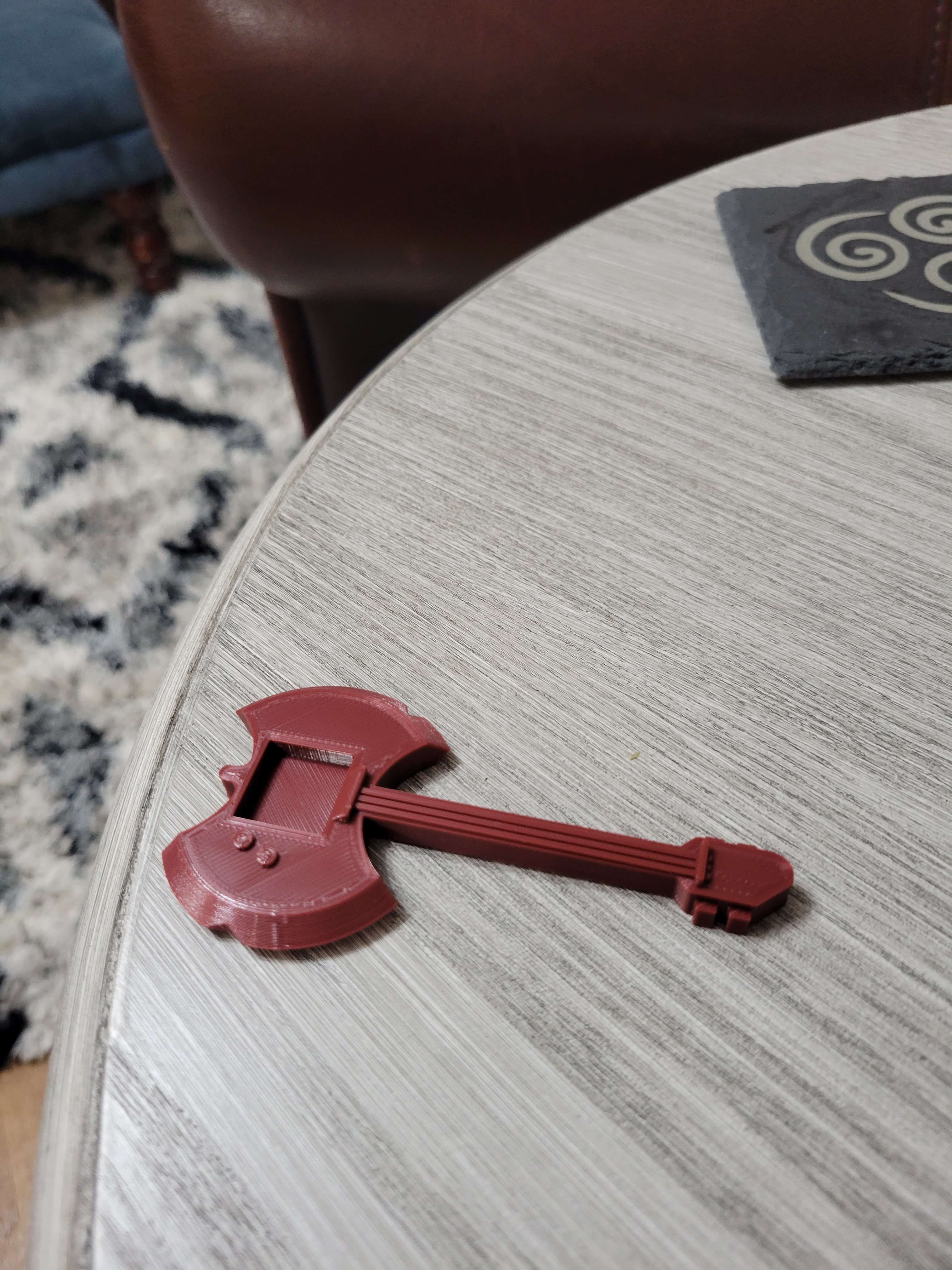 Bardic Inspiration D6 Dice Holder Axe Guitar by Hoid148 Download