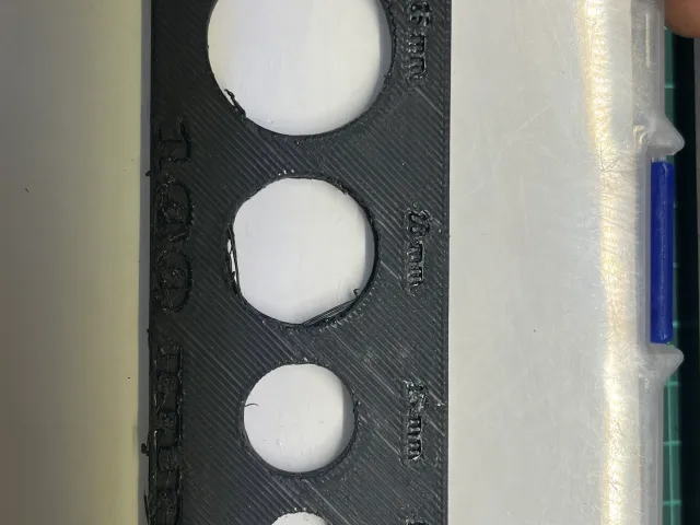 Dimensional hole test