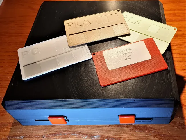 Filament Sample Swatch and storage box