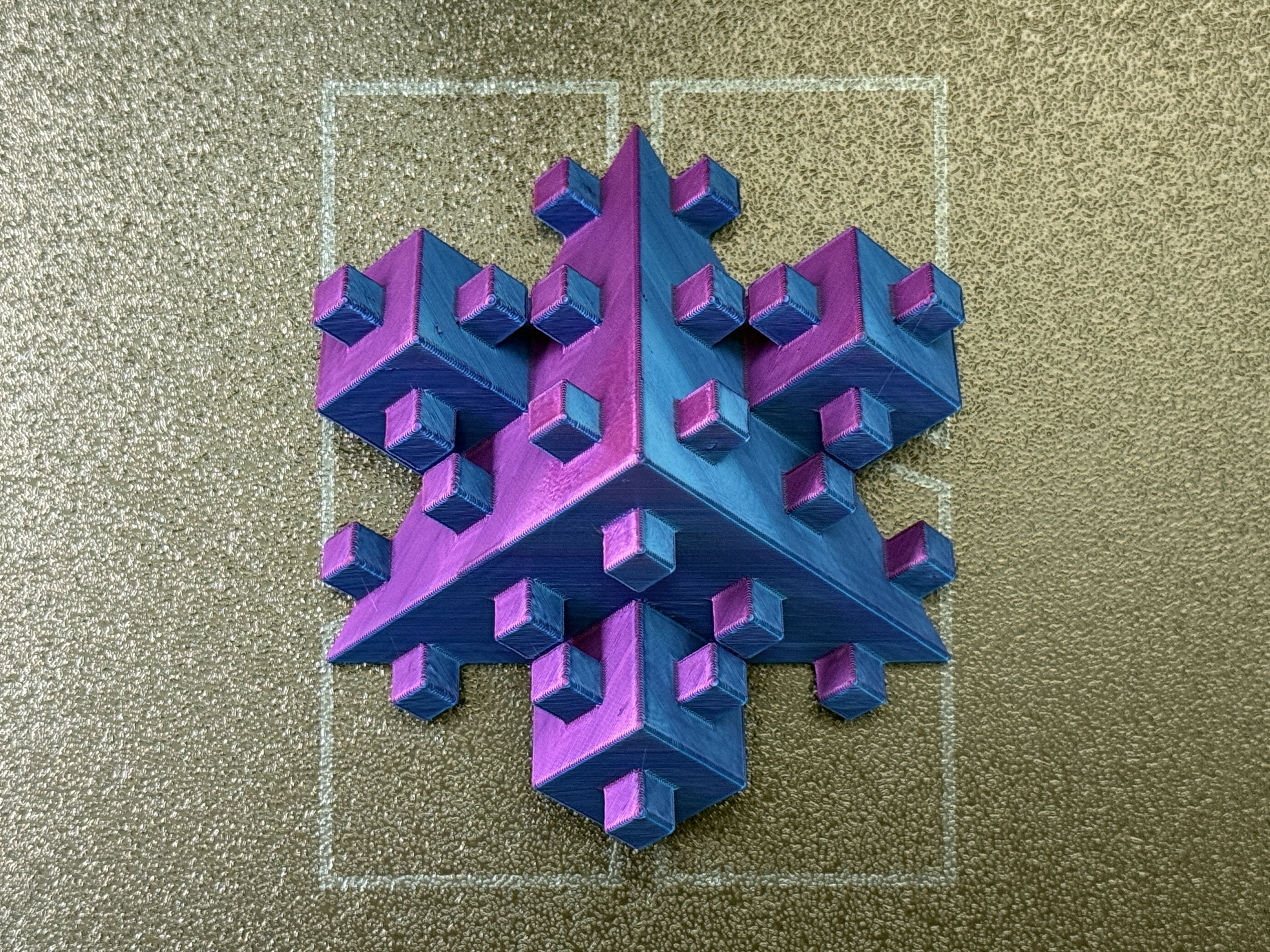 Quadratic Koch Snowflake Slice | Level 2