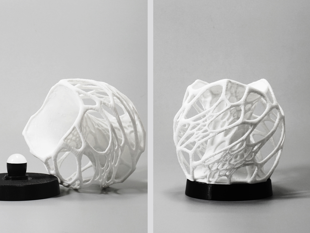 Solid Cellular lamp with base