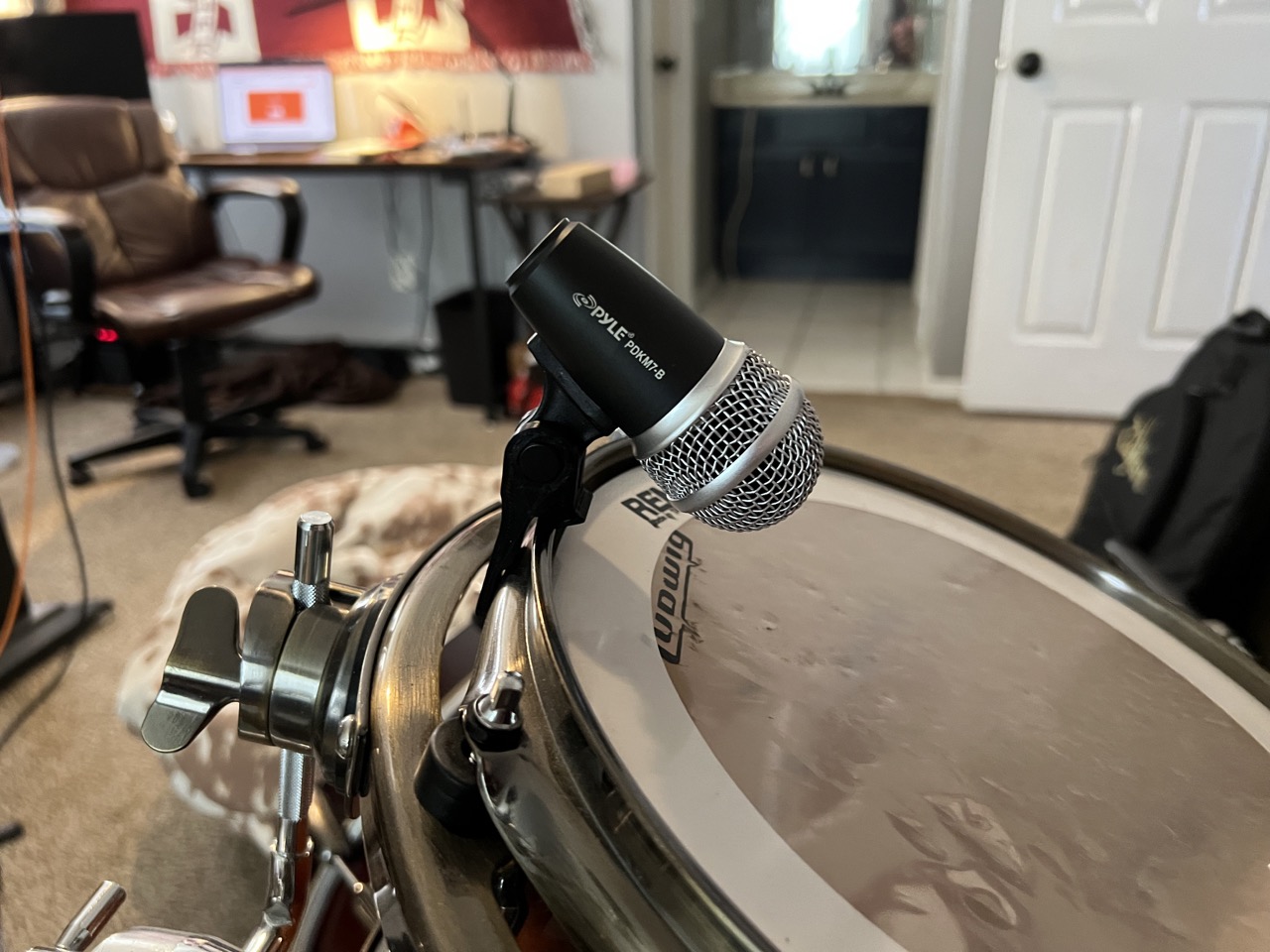 Drum Mic Clips Ludwig EPIC Drums (no additional hardware needed) by