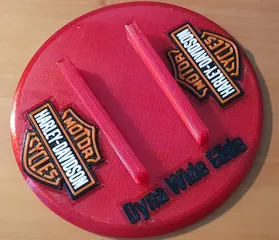 Jiffy Stand Coaster with Harley-Davidson Logo - Seitenständer Unterlage Anti-Rutsch - MMU Versions