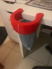 Desk mounted bin