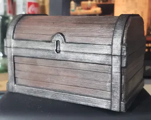 Free STL file Treasure chest with magnetic lock 🧲・Model to