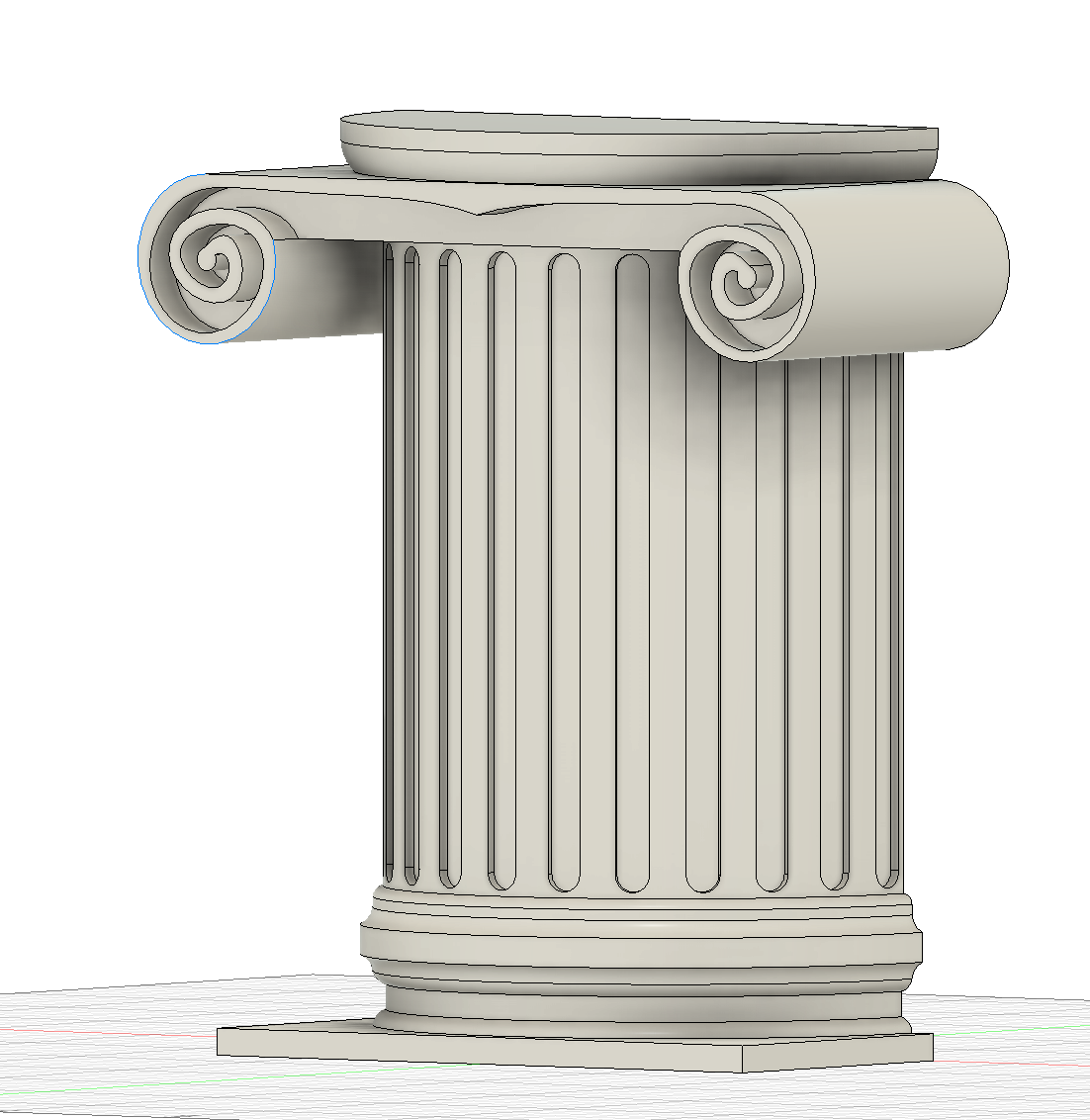 Ionic Pillar Desk Piece by algot | Download free STL model | Printables.com