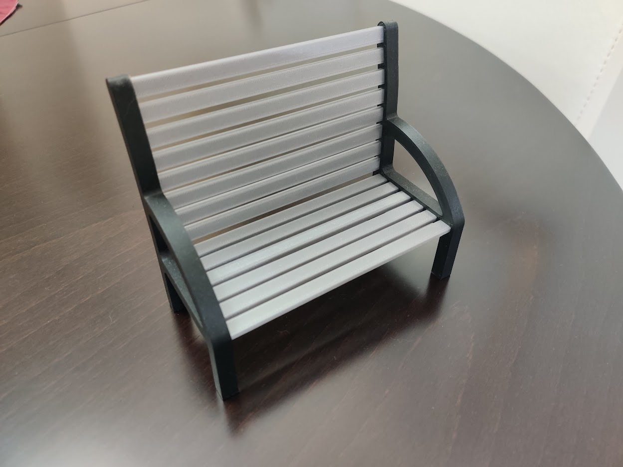 Miniature Bench by Nadav Halwany Download free STL model Printables com