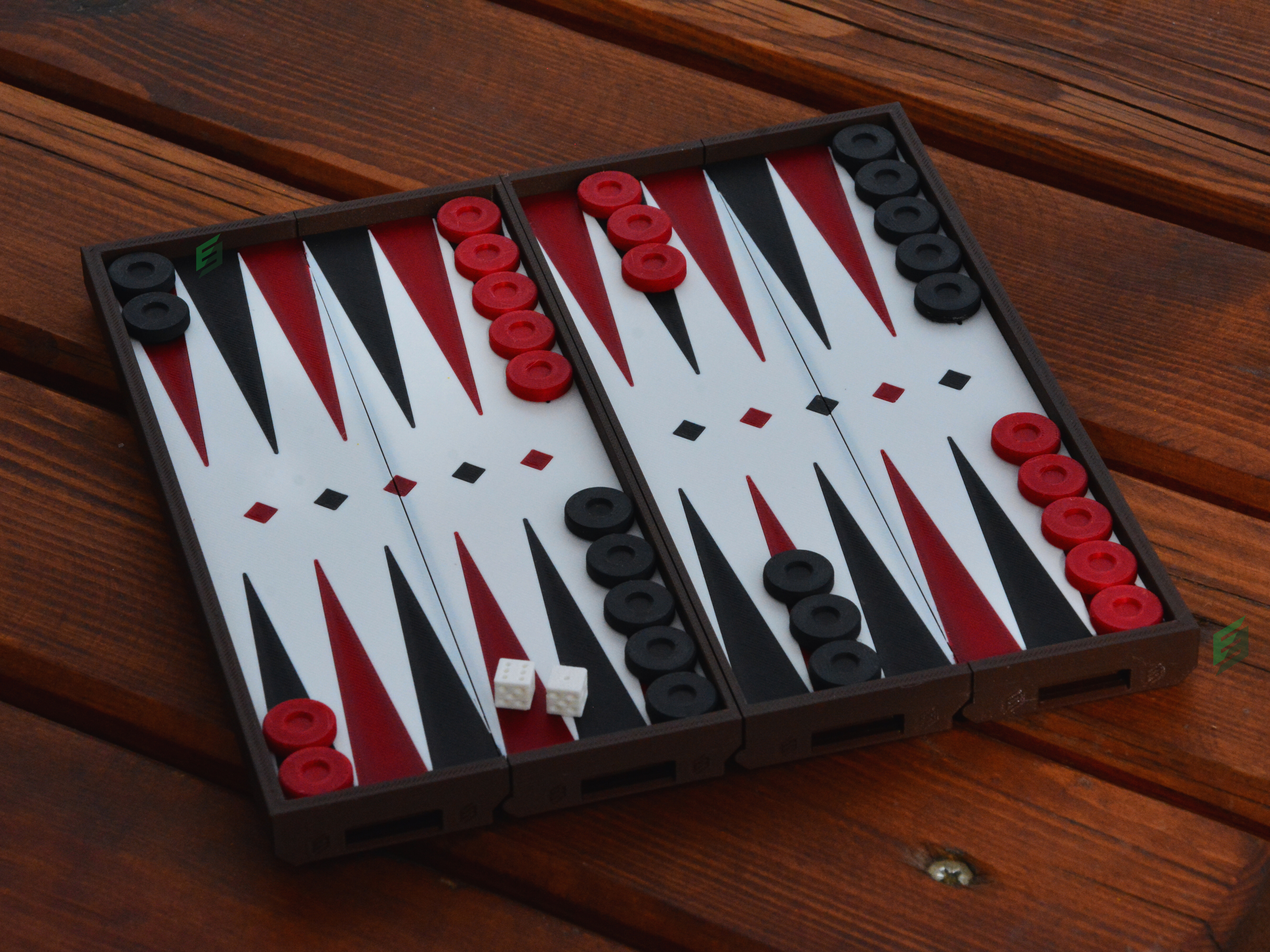 Miniatura 2 do modelo 3D Backgammon Voyage | Portable & Foldable
