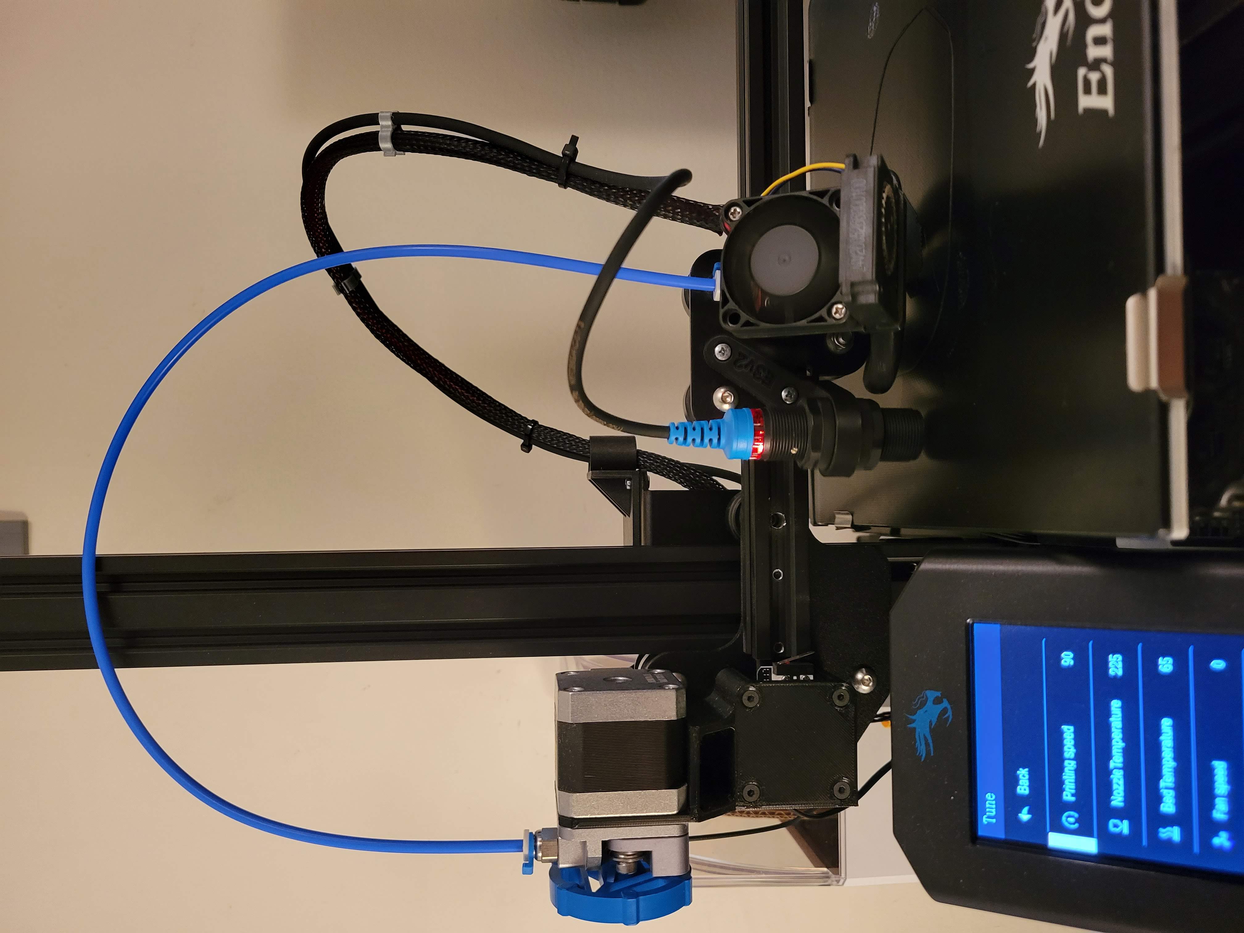 Ender 3 V2 Extruder Cable Guide by huczekdesign Download free STL model