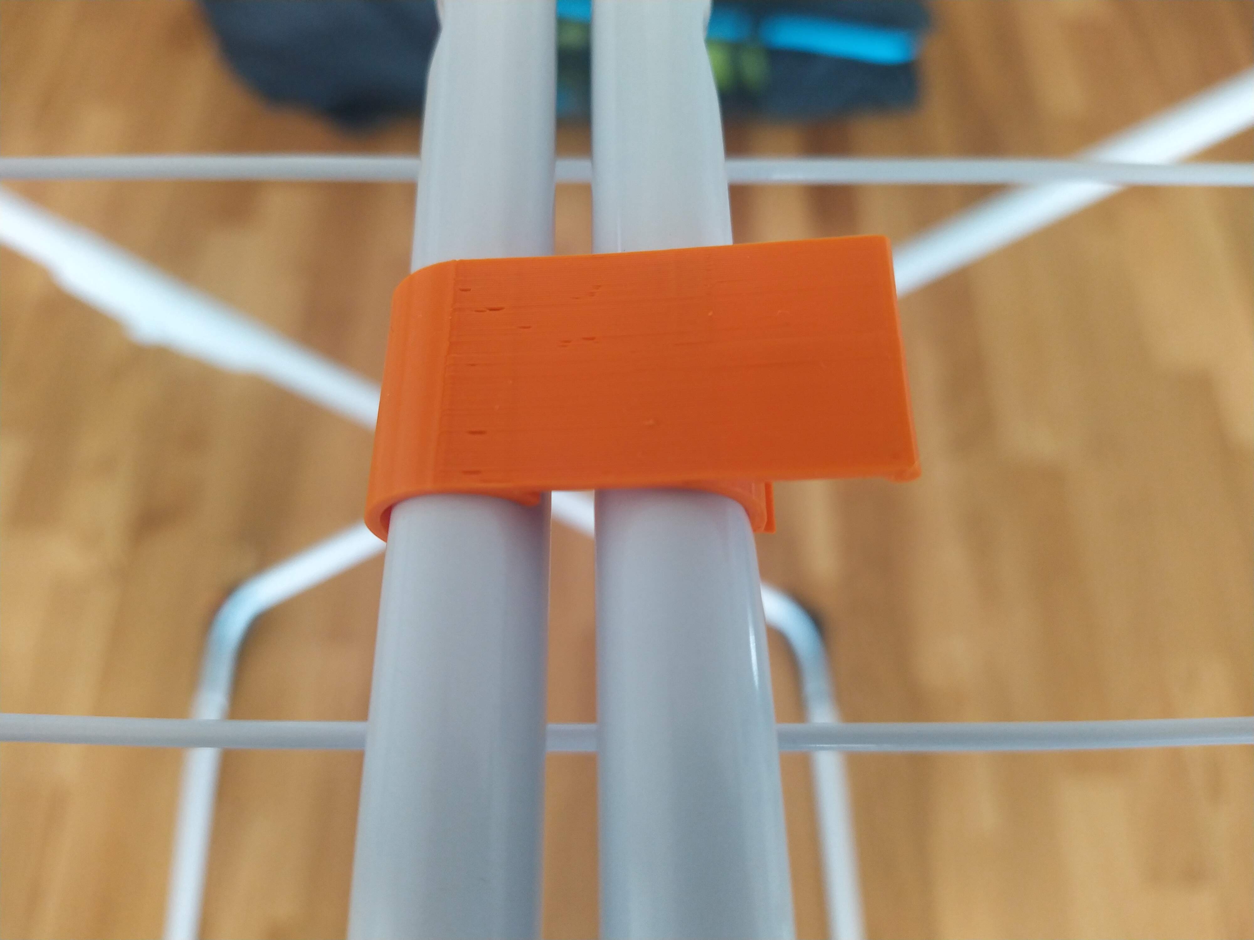 Locking clip for clothes drying rack by Airon | Download free STL model ...