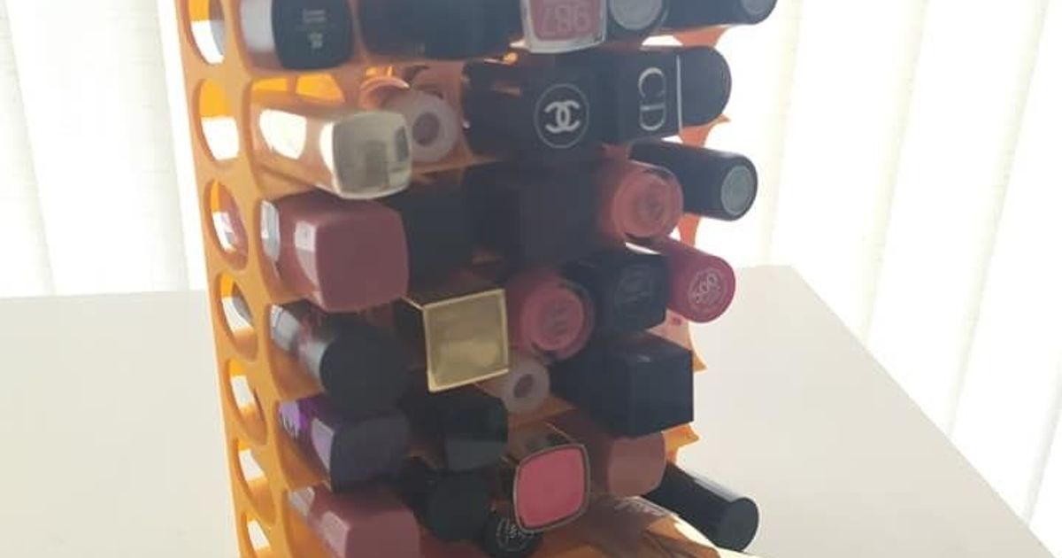 5x7 Vertical Lipsticks Holder by Yi Yu Download free STL model